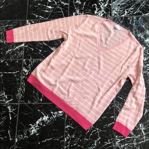 Vineyard Vines Pink Striped Sweater size XL